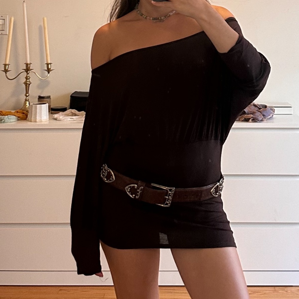 Brown vintage y2k dress top